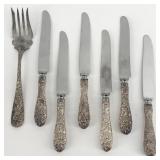 7 Piece Sterling Silver Stieff Flatware Items