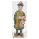 Antique 7-3/4" Tall Tang Dynasty Sancai Glazed Po