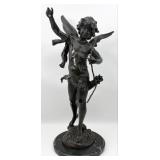 After Auguste Moreau "Cupid" Bronze Sculpture