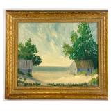 1961 L.W. Gallagher "Indiana Dunes" Oil On Board