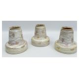 Set Of Three Quezal and Art Glass Hearts & Vines T