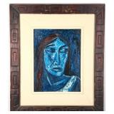 1969 Aad Dan Der Heyde Moorea "Portrait In Blue"