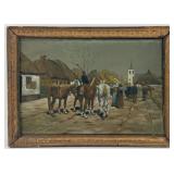 After Frans van Leemputten "The Procession" Oil