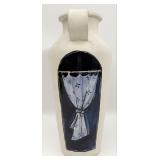 1996 George Schneeman Shower Curtain Potter Vase
