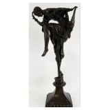 Art Deco Dancer Bronze Sculpture