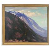 1937 Paul T. Sargent "Hills & Sky" Oil On Canvas