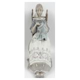 Retired Lladro "Insular Embroideress" Porcelain