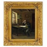 Alois Reichl "Old Man" Oil On Board Painting