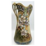 Antique Nippon Porcelain Two-Handled Flower Vase