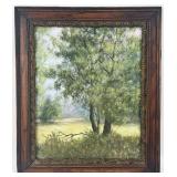 Burke "Summer Landscape" Oil On Canvas Painting