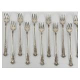 11 Piece Gorham Sterling Silver "Maryland" Oyste