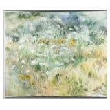 Large Clara Straight "Wild Flowers" Oil On Canva