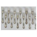 12 Piece Gorham Sterling Silver "Baronial-Old" P