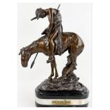 "End Of The Trail" Bronze Statue After James Fra