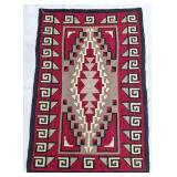 Native American Navajo 53" x 80" Woven Wool Rug