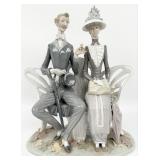 Retired Lladro "Lovers In The Park" Porcelain Fi