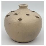 1954 Pinewood Pottery Flower Frog Vase By Edith Ha