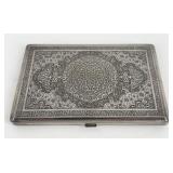 Antique .900 Fine Silver Persian Qajar Cigarette C