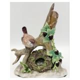 Vintage Sitzendorf Germany Bird & Nest Porcelain F