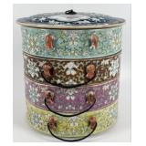 Antique Straits Chinese Porcelain Teng-Kat Stackin