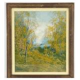 Walter Eyden "Woodland Fog" Gouache On Paper Pai