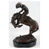 After Frederic Remington "The Rattlesnake" Bronz