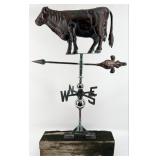 Copper Finish "Cow" Three Dimensional Figural We