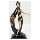 Franklin Mint House Of Erte "Pearls And Emeralds"