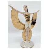 Franklin Mint "Sunrise In Gold" Art Deco Figurin