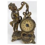 Antique Figural Cherub Desk Clock