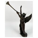 Archangel Gabriel Blowing A Horn Bronze Sculpture