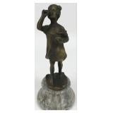 After Cricaro "Girl Blowing Bubbles" Bronze Scul