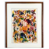 1978 Irving Stettner Abstract Garden Mixed Media P
