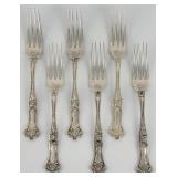 6 Piece Simpson, Hall & Miller Sterling Silver "E