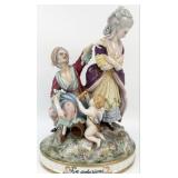 Vintage Capodimonte "La Seduzione" Porcelain Gro
