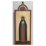 1994 Our Lady Of Sorrows Retablo By Artist Adam Or