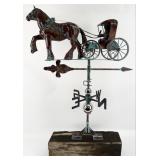 Copper Finish "Horse & Carriage With Driver" Thr