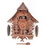Black Forest Cuckoo Clock with Hand Carved Details