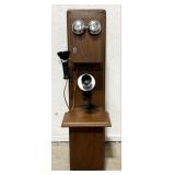 Custom Western Electric Oak Wall Telephone