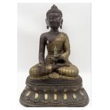 Vintage Bronze & Brass Tibetan Shakyamuni Buddha S