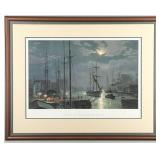 John Stobart "Chicago" Barkentine Naiad Signed L