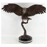 American Eagle With Spread Wings Bronze Sculpture