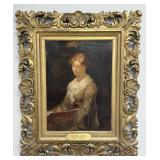 Walter Shirlaw "The Sketch Book" Oil Painting On