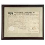 President James Buchanan Signed Land Grant
