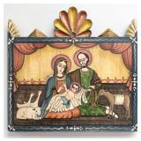 1996 The Holy Nativity Retablo By Artist Gustavo V