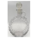 Circa 1880 "Spring Time Bourbon" Glass Decanter