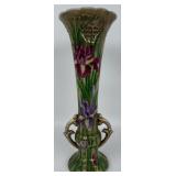 Antique Japanese Satsuma Iris Vase