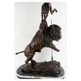 "Buffalo Horse" Bronze Sculpture After Frederic