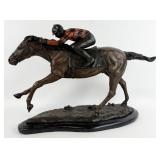 Race Horse & Jockey Bronze Sculpture