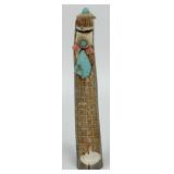 Corn Maiden Carved Antler Figure By Zuni Artist To